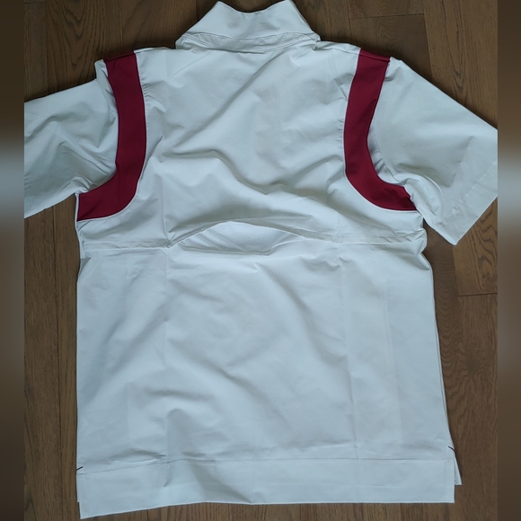 NWT White Nike Baseball Pullover Jacket - Picture 3 of 4